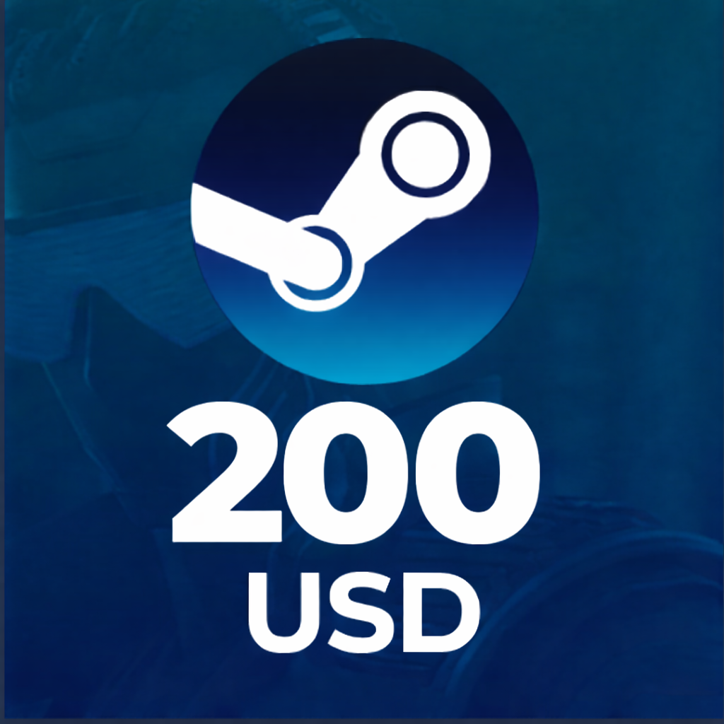  Steam Wallet Card 200 USD  