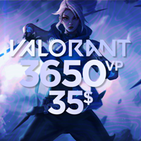 Valorant 3.650 VP - 35 USD