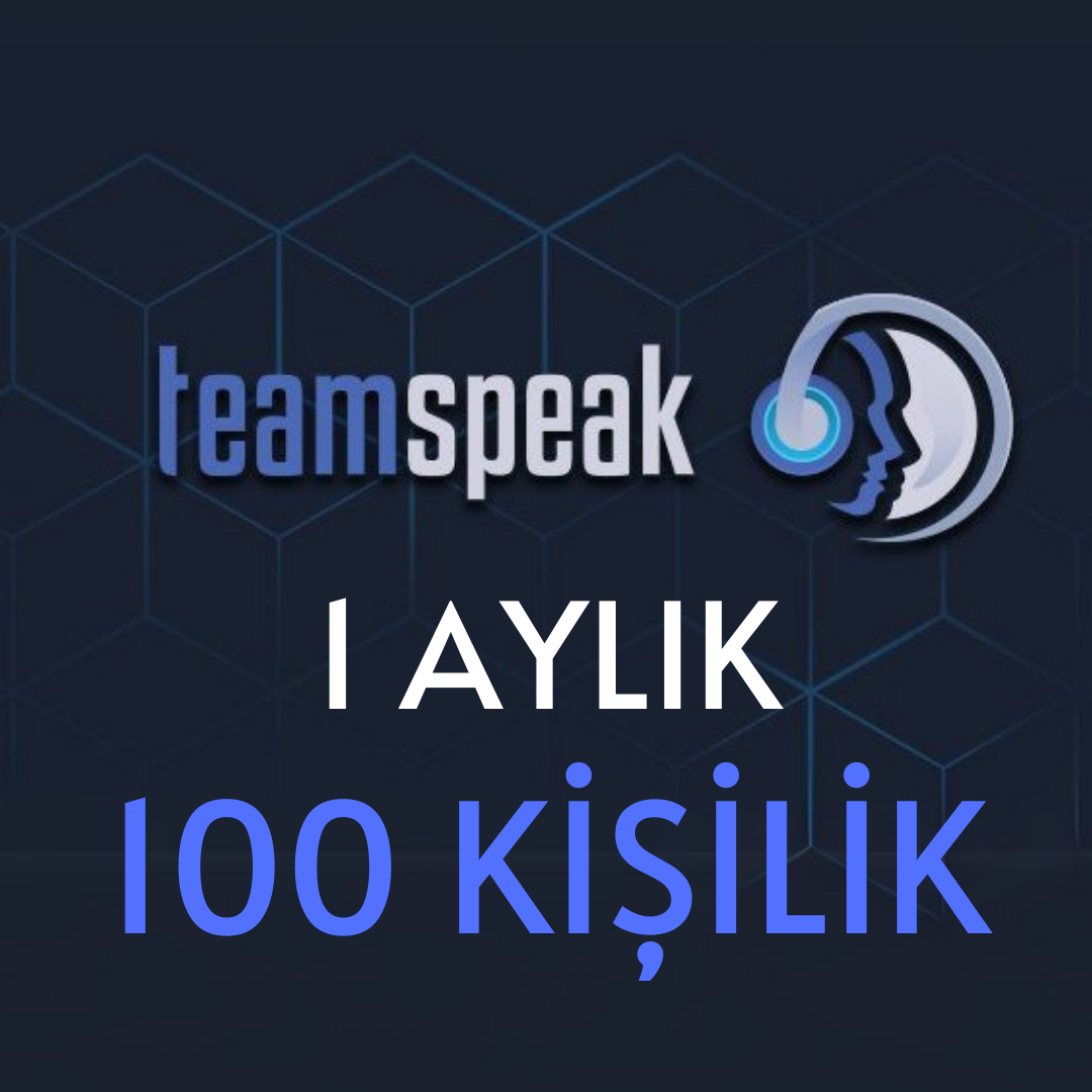 TeamSpeak 100 Kişilik ( 1 Ay )