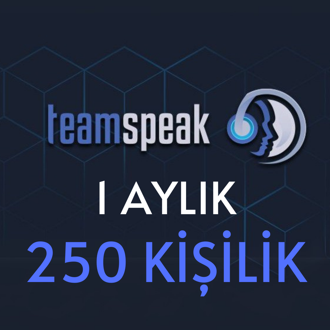 TeamSpeak 250 Kişilik ( 1 Ay )