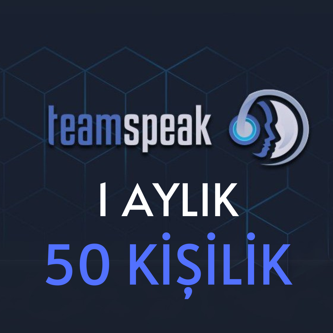 TeamSpeak 50 Kişilik ( 1 Ay )