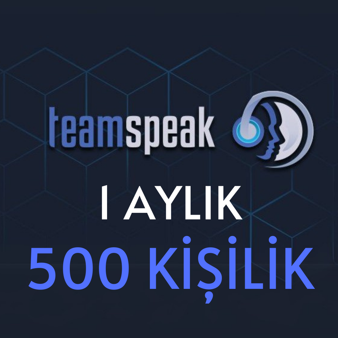 TeamSpeak 500 Kişilik ( 1 Ay )