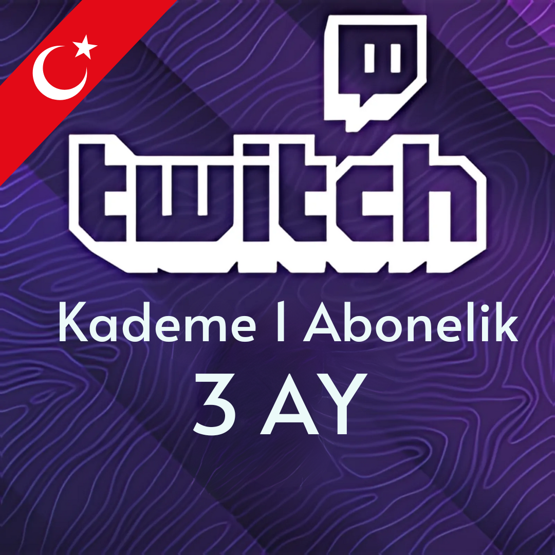 Twitch Kademe 1 Abonelik - 3 Ay