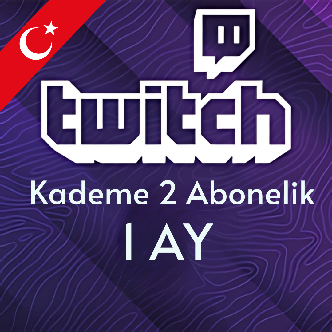 Twitch Kademe 2 Abonelik - 1 Ay