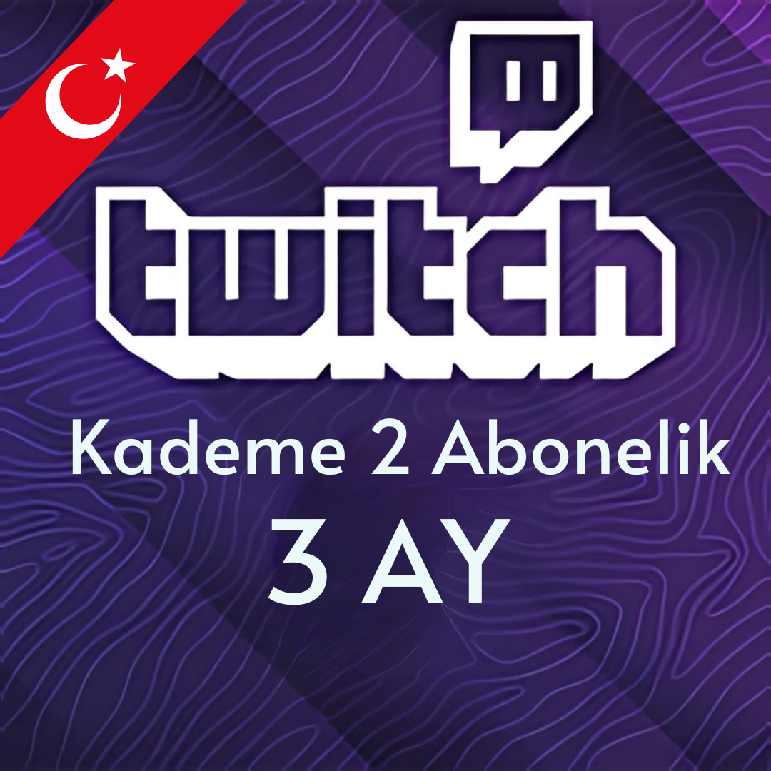 Twitch Kademe 2 Abonelik - 3 Ay